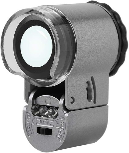 50x pocket magnifier with - magnifier, led