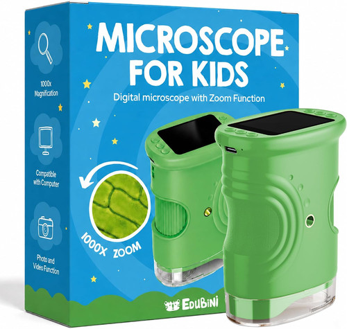 Kids microscope 1000x zoom - kids, [4k